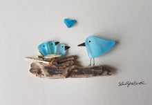 Load image into Gallery viewer, Four Nesting Birds (Blue)