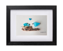 Load image into Gallery viewer, Four Nesting Birds (Blue)