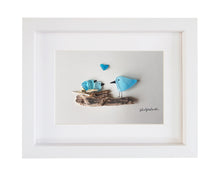 Load image into Gallery viewer, Four Nesting Birds (Blue)
