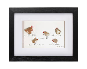 Golden chickens