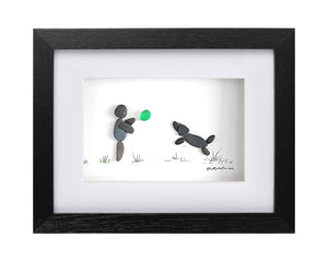 Leaping Dog and Ball