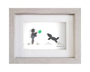 Leaping Dog and Ball