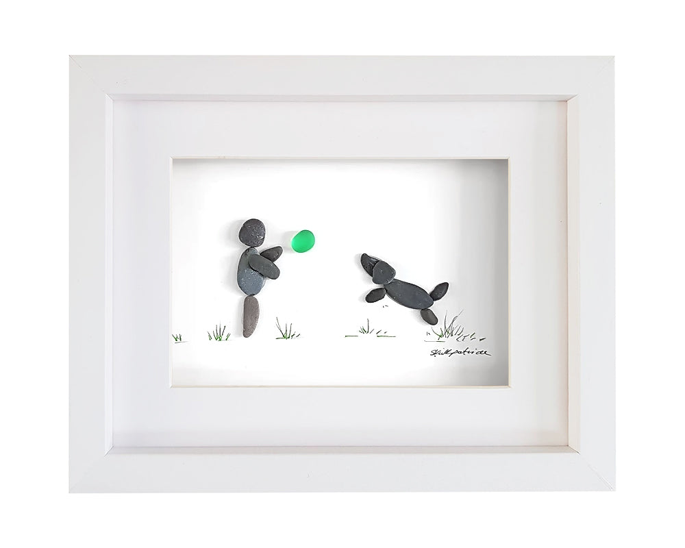 Leaping Dog and Ball