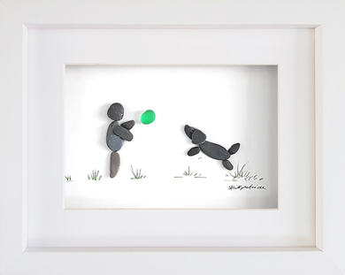 Leaping Dog and Ball