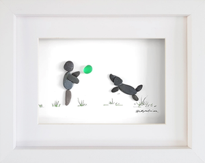 Leaping Dog and Ball